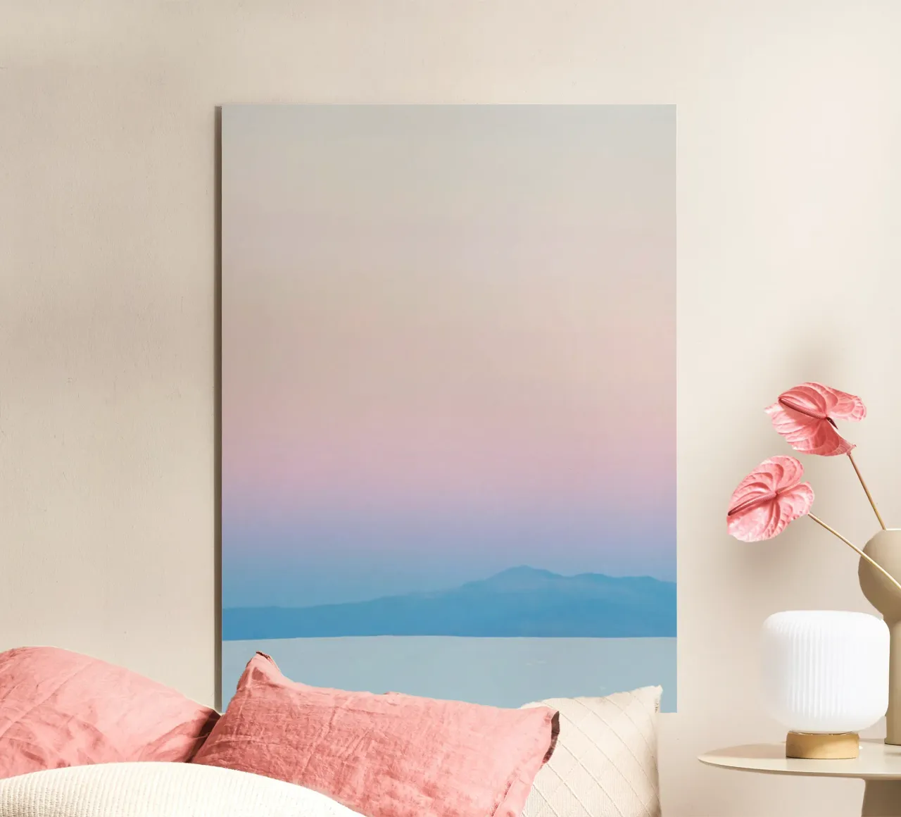 gradient sky and mountain alluminio dibond da comura