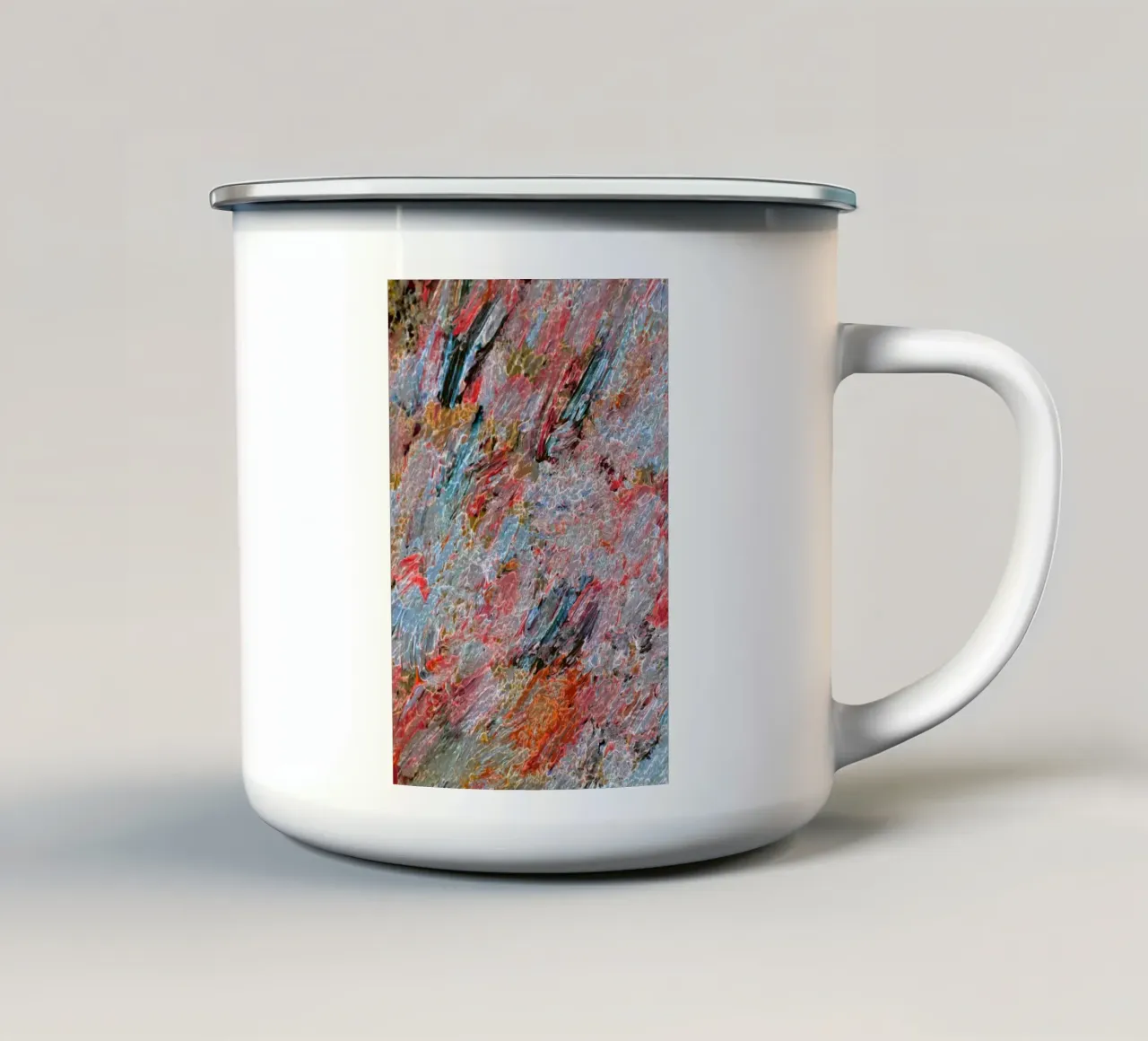 gradient wave color emaille mok van comura