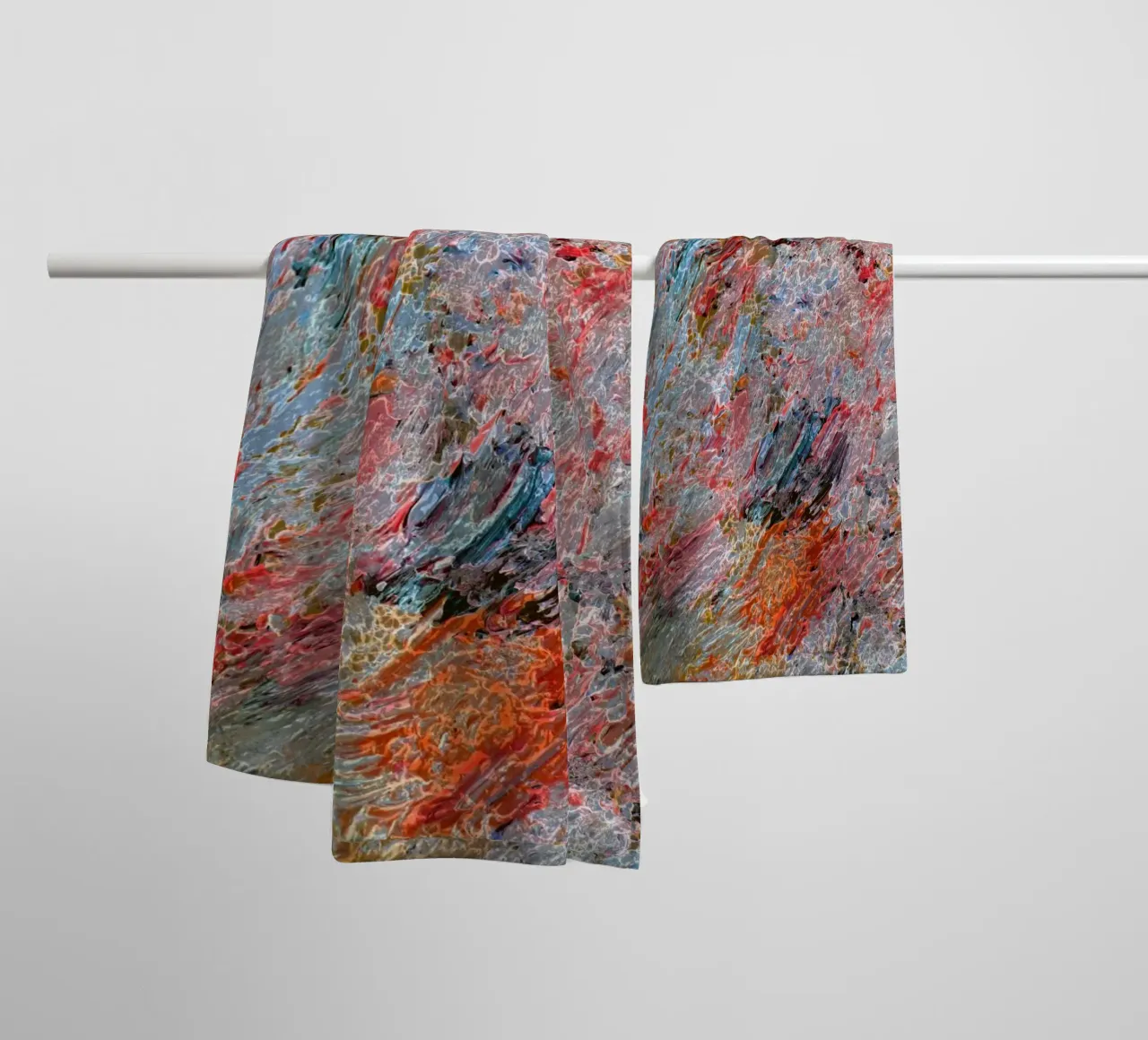 gradient wave color asciugamano da bagno da comura