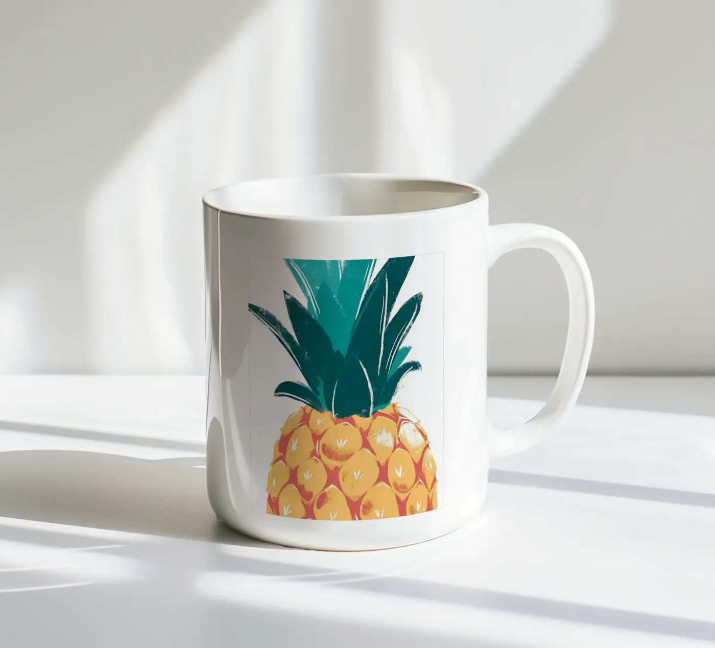 Pineapple ceramic mug by PREKETEWE
