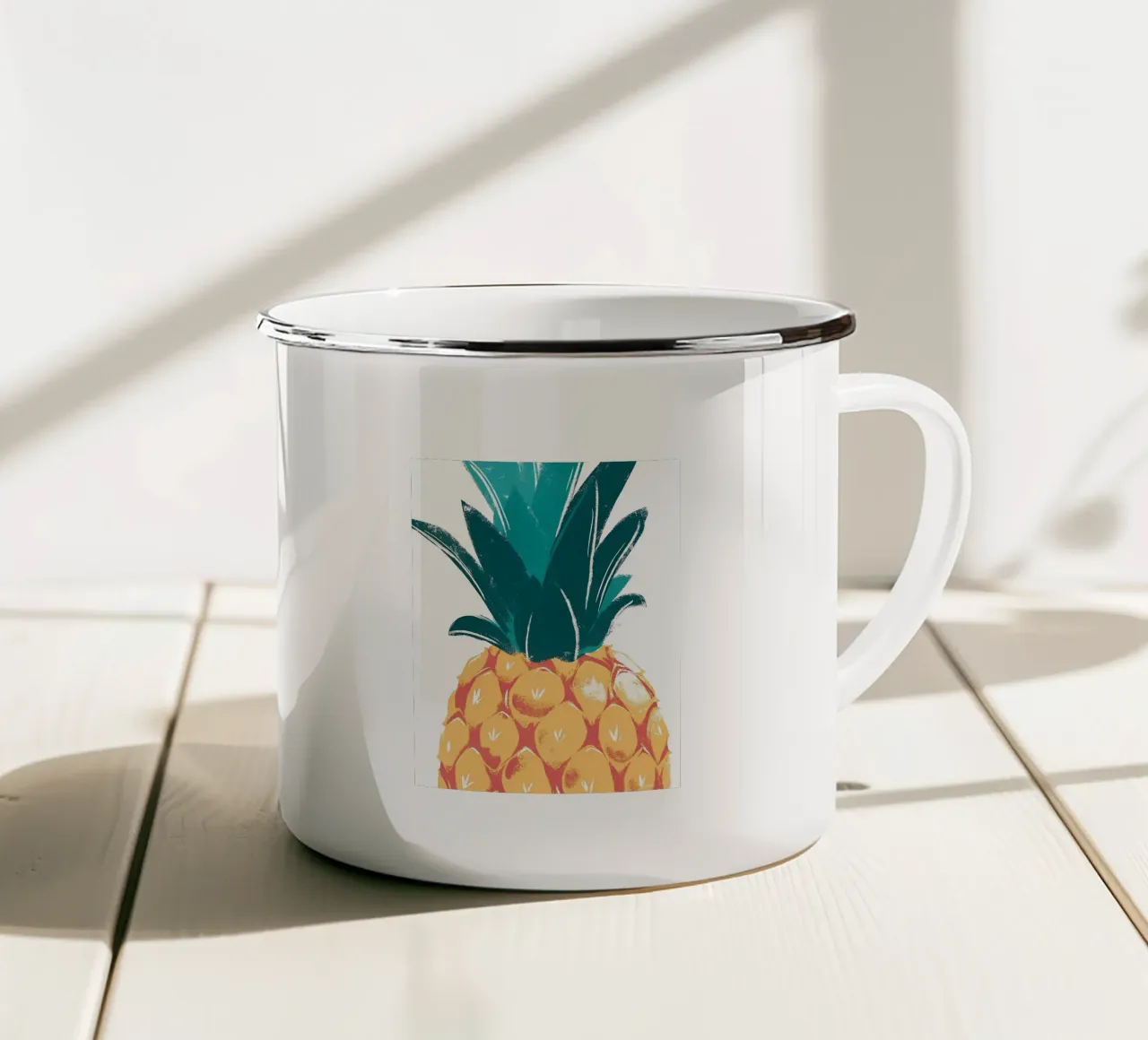 Ananas tazza in smalto da PREKETEWE