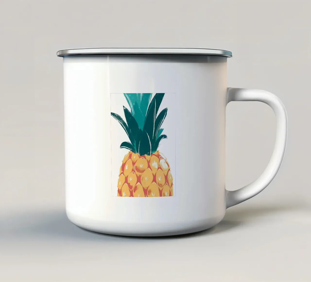 Ananas tazza in smalto da PREKETEWE