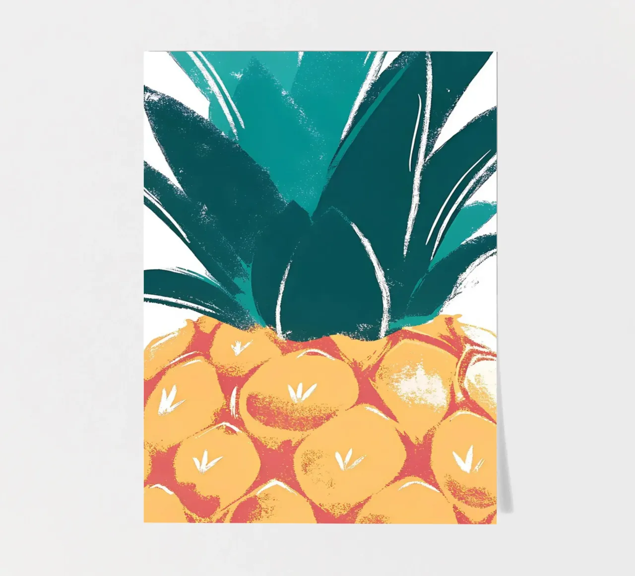 Ananas Stickerbogen von PREKETEWE