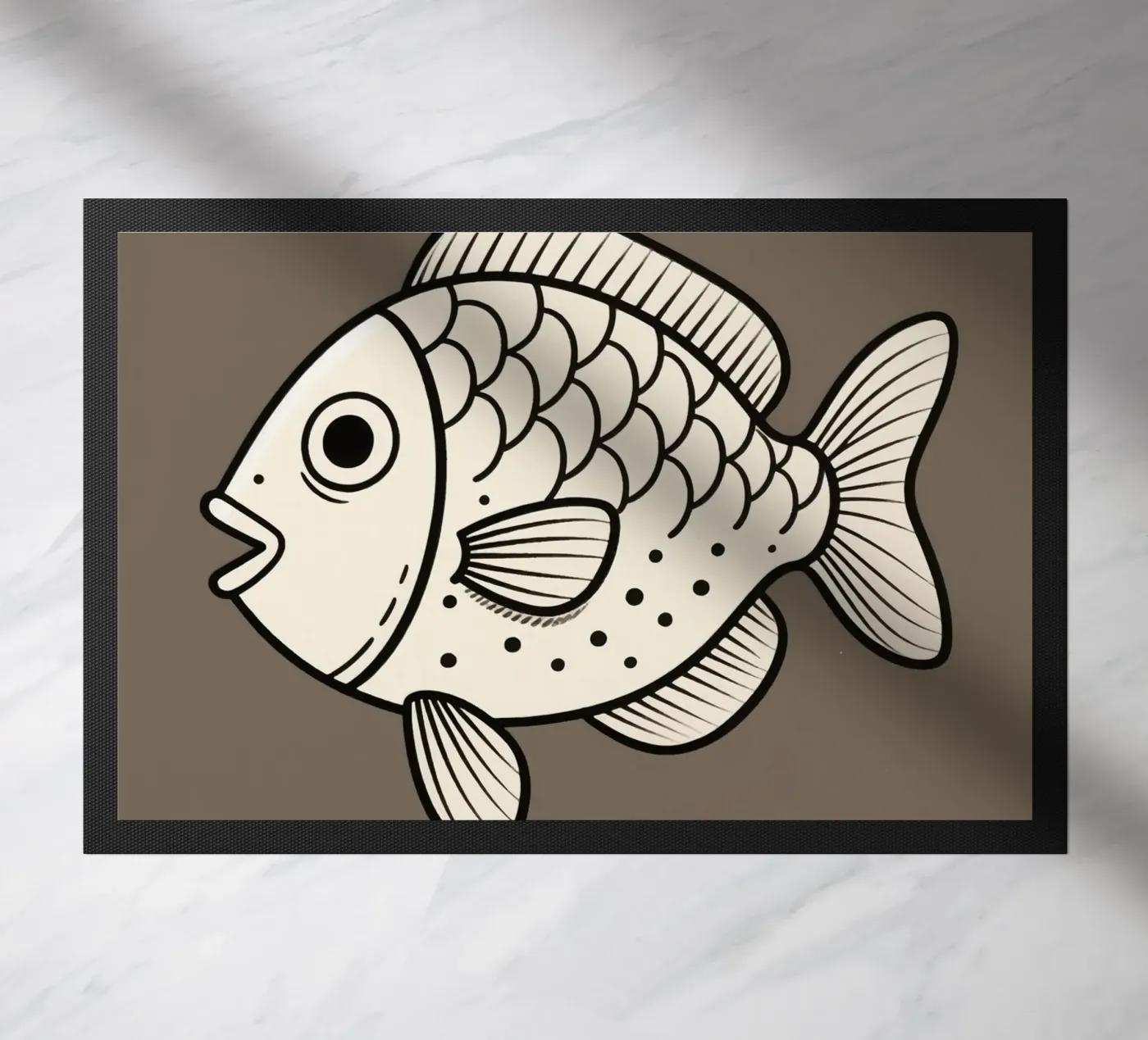 Fish doormat by knowledge