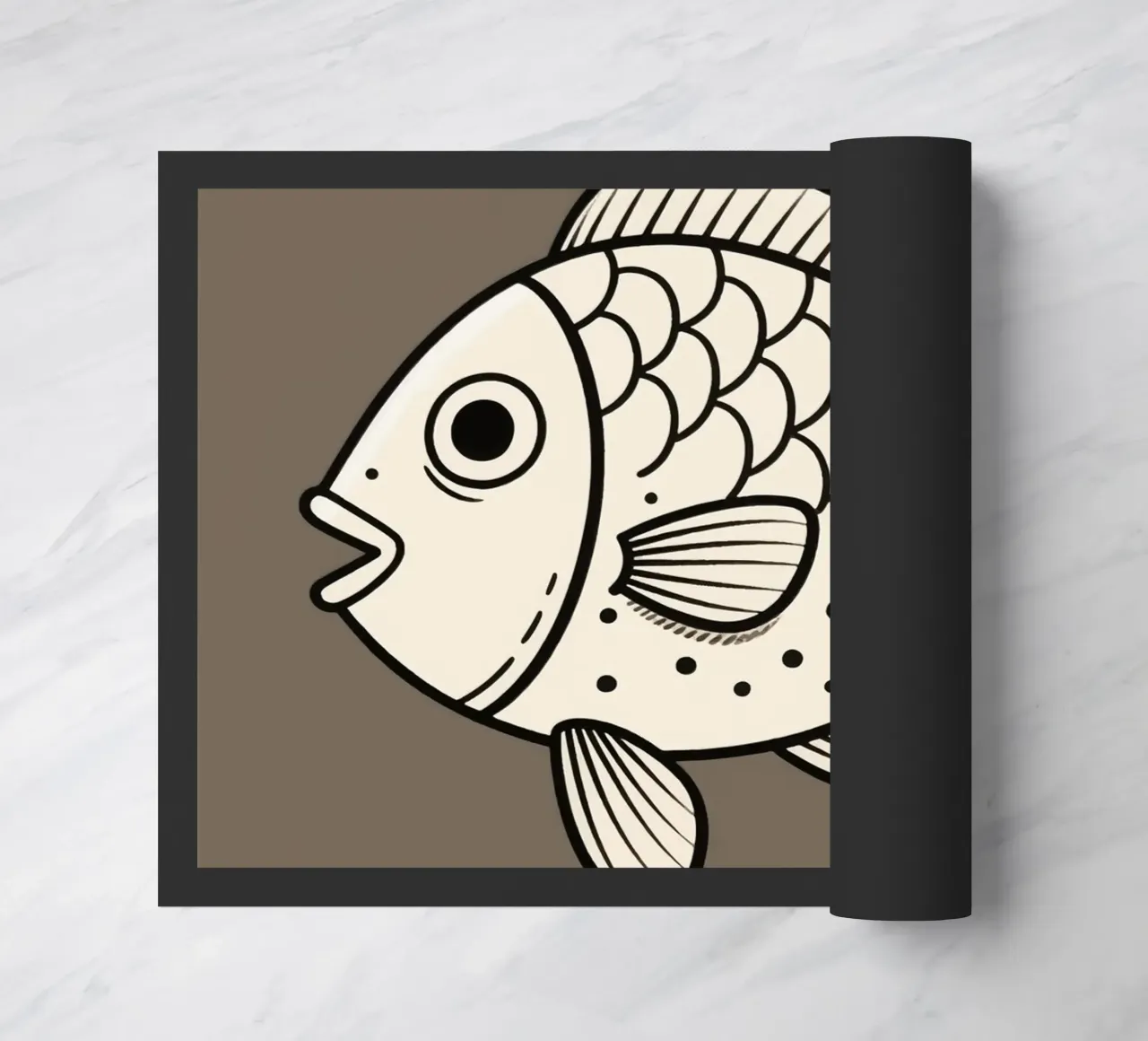 Fish doormat by knowledge