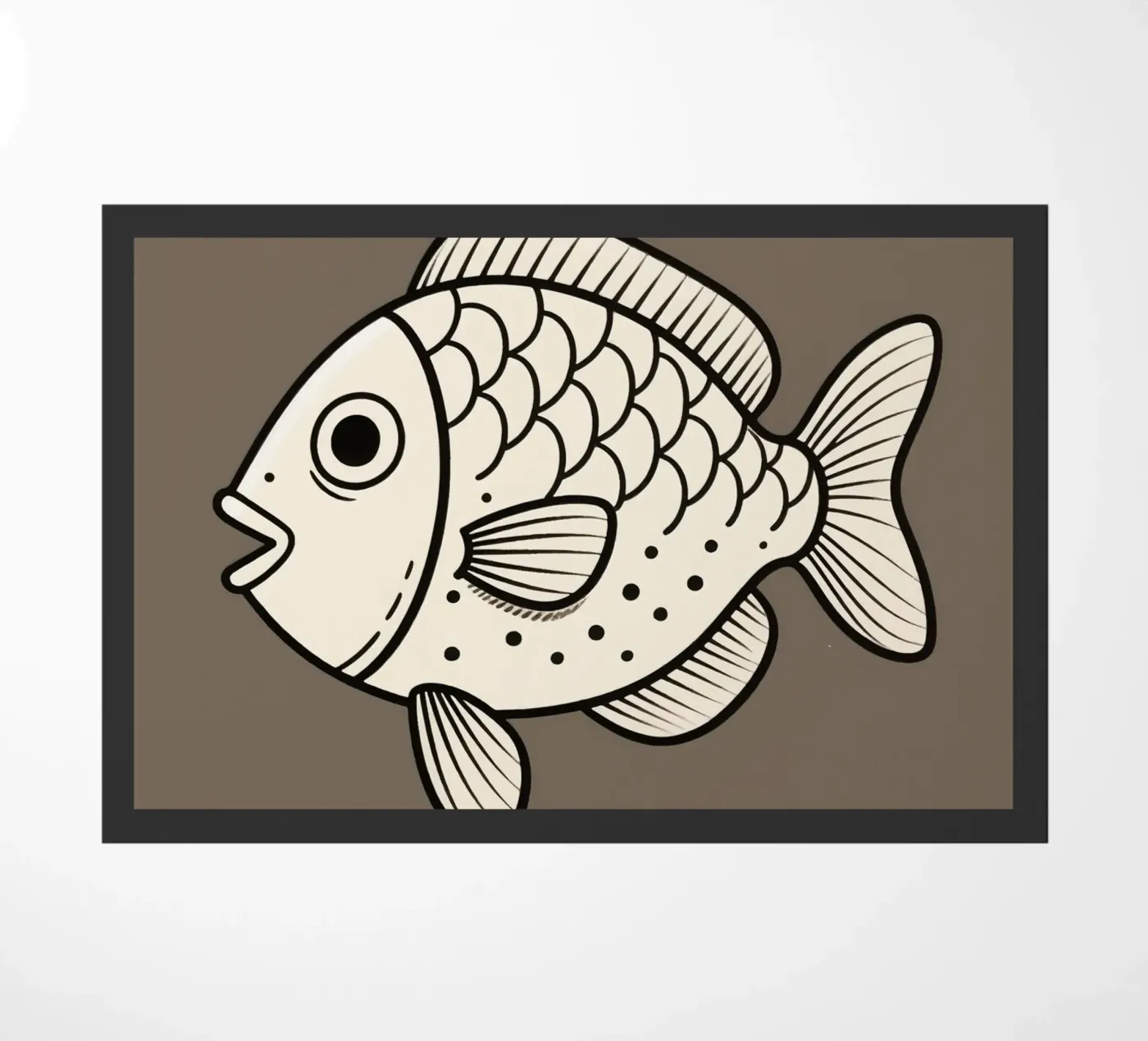 Fish doormat by knowledge