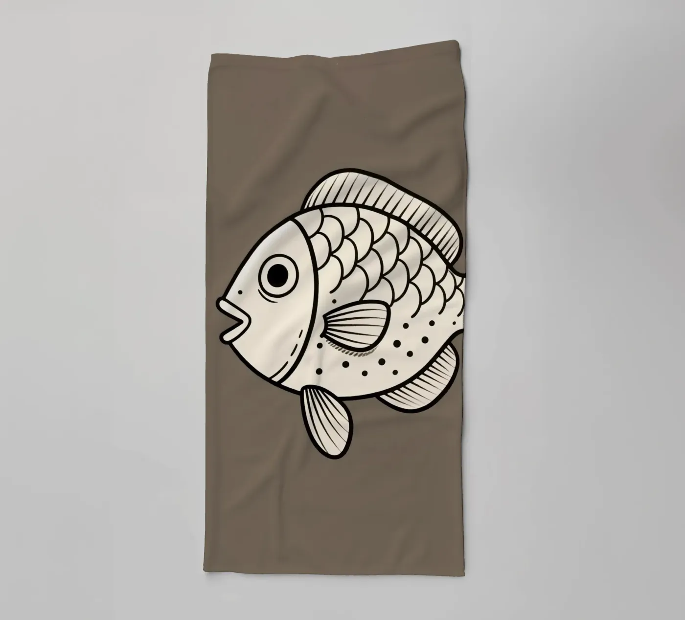 Vis badhanddoek van knowledge