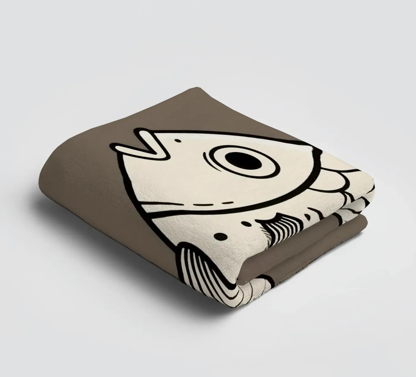Vis badhanddoek van knowledge