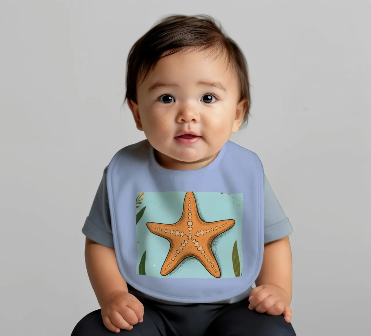 Starfish baby bib by knowledge