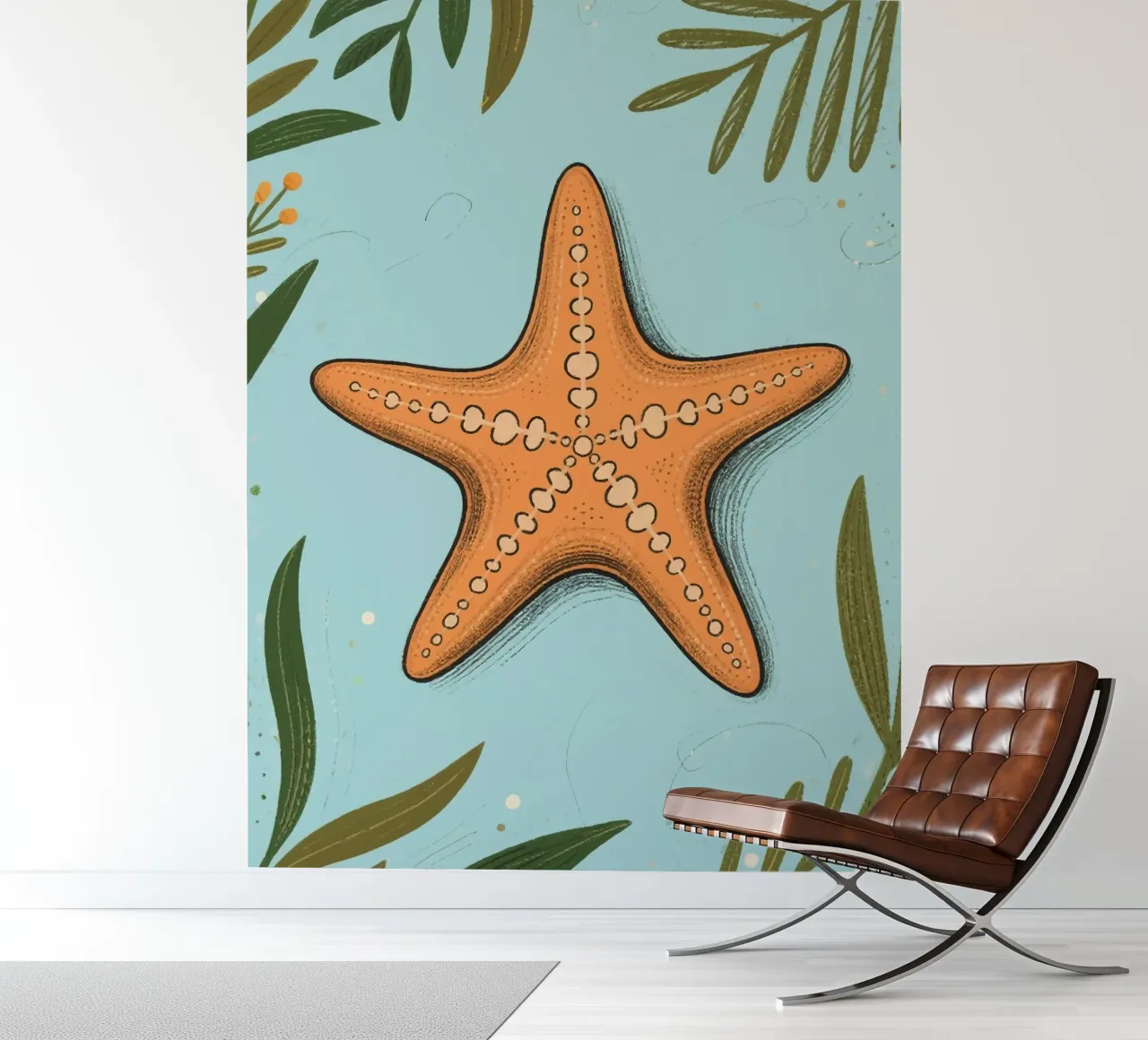 Zeester fotobehang van knowledge