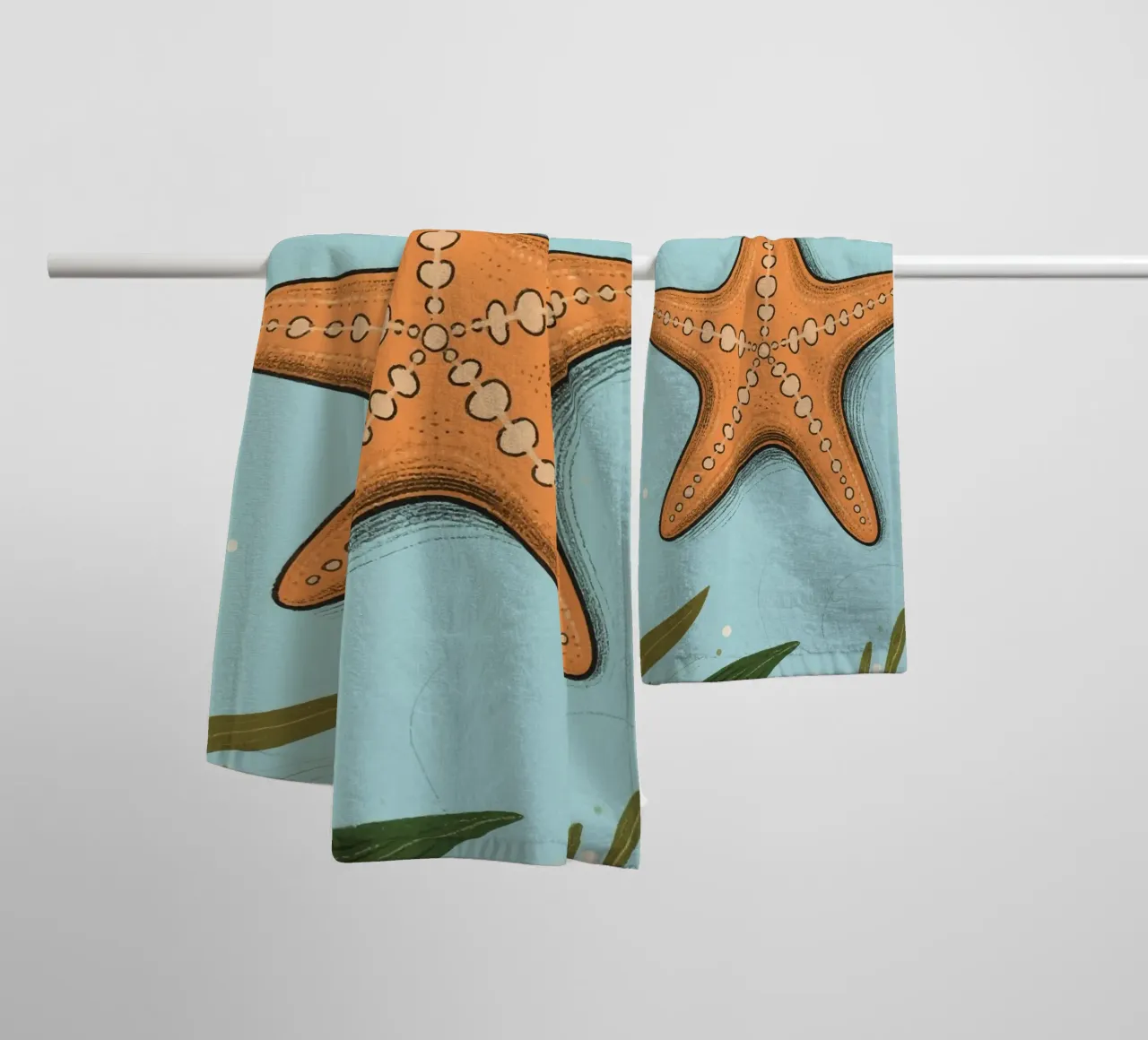 Zeester badhanddoek van knowledge