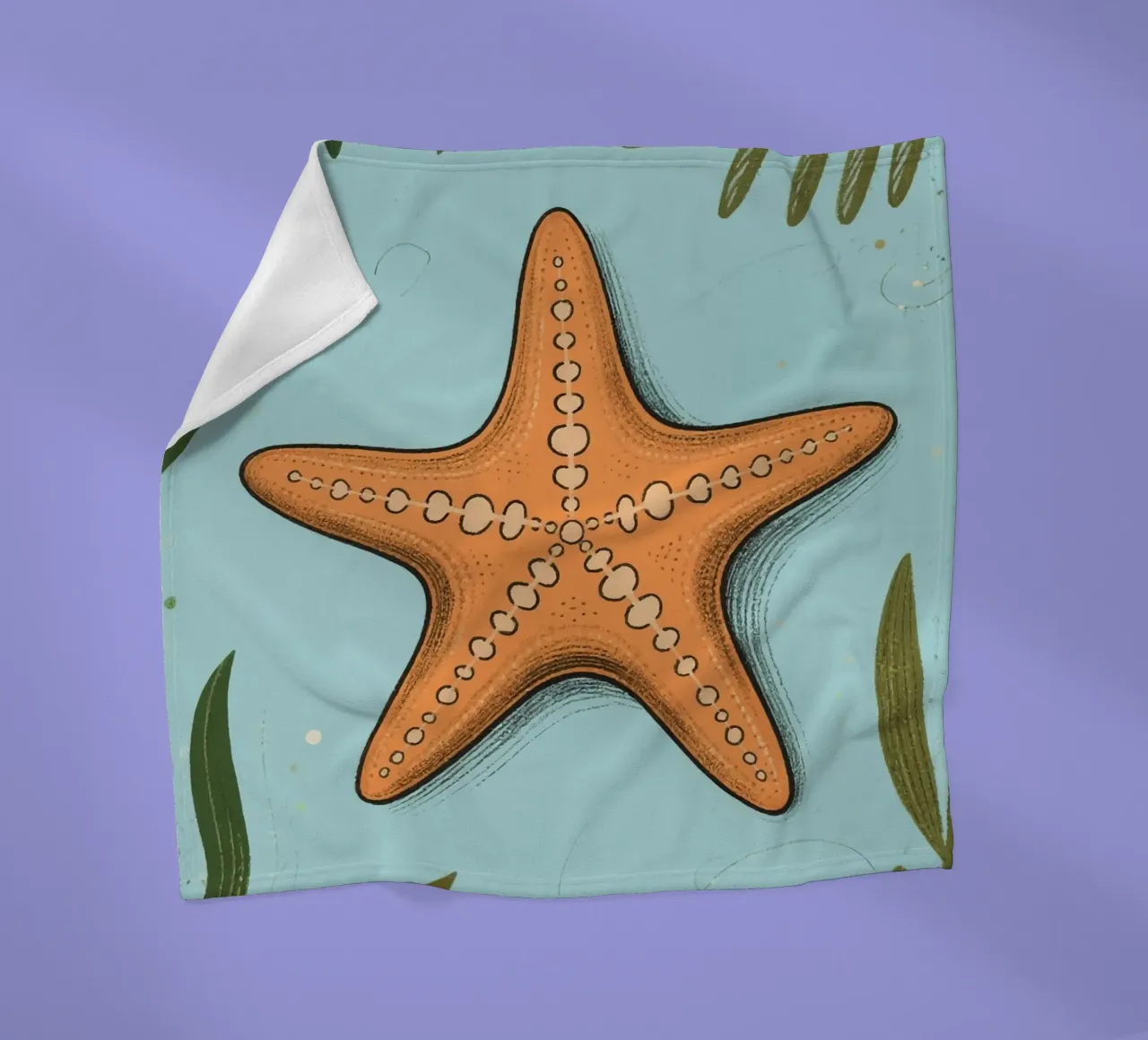 Seestern Fleecedecke von knowledge