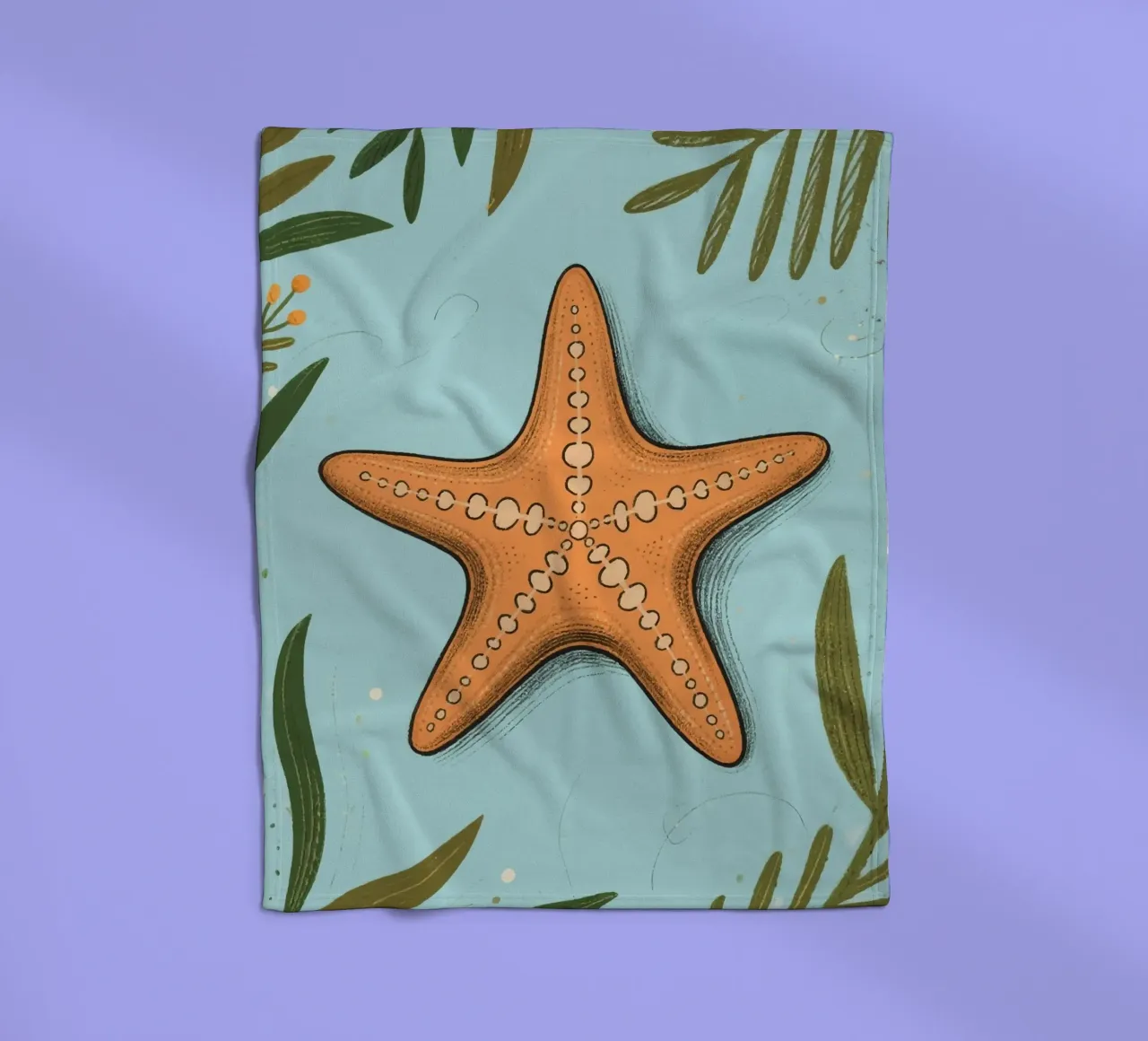 Seestern Fleecedecke von knowledge