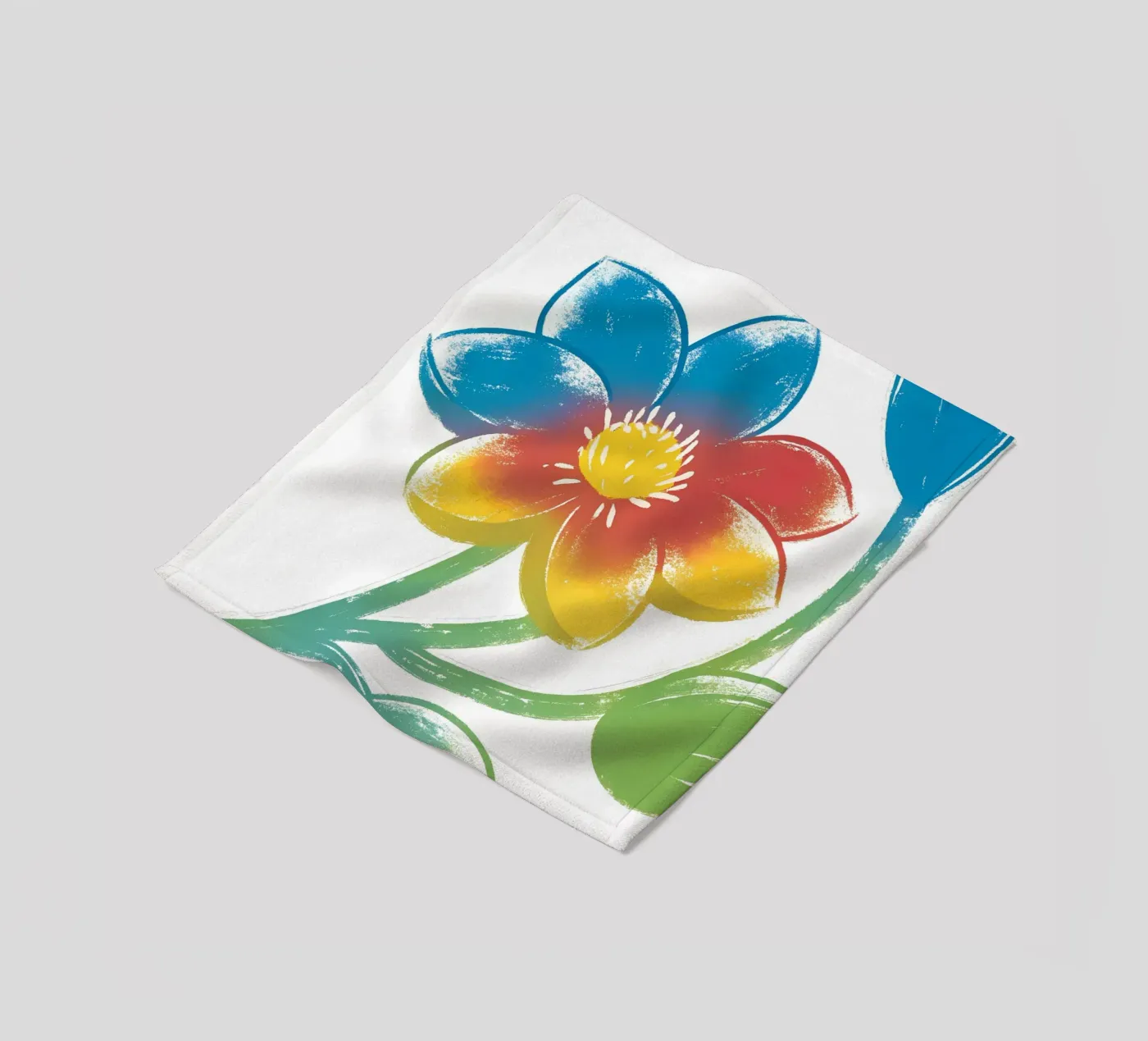 Blume Fleecedecke von PREKETEWE