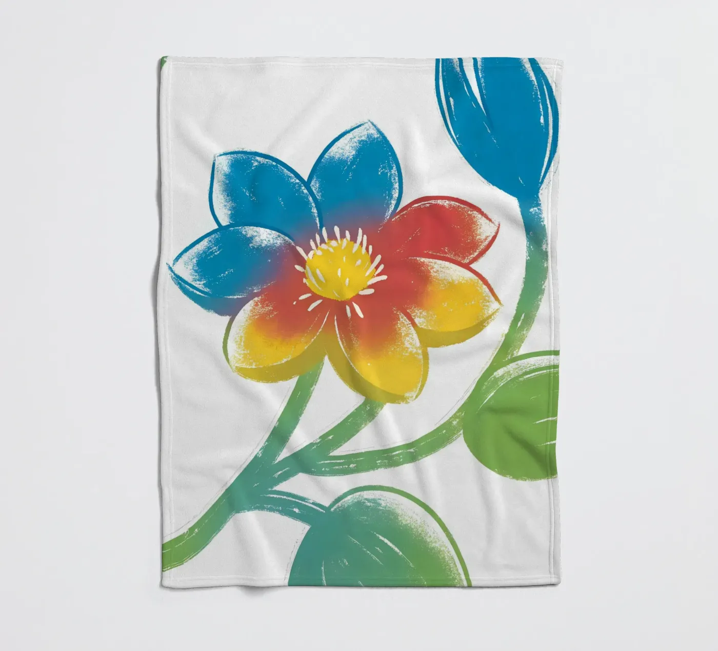Blume Fleecedecke von PREKETEWE