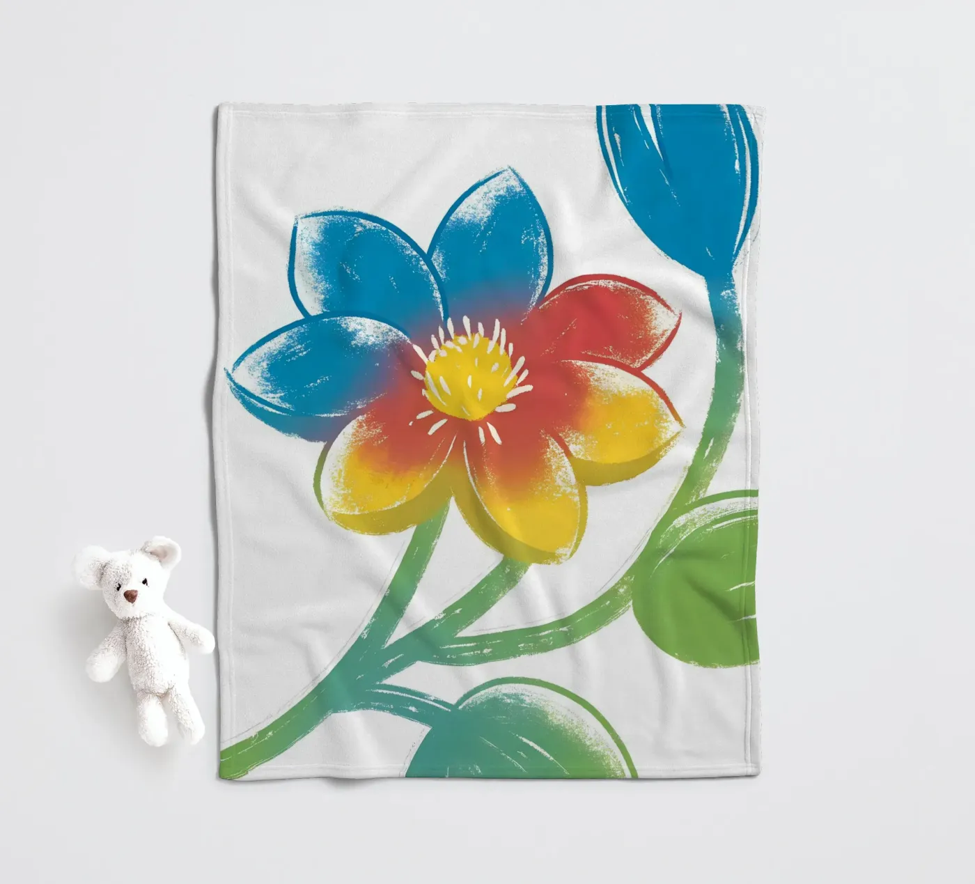 Blume Fleecedecke von PREKETEWE