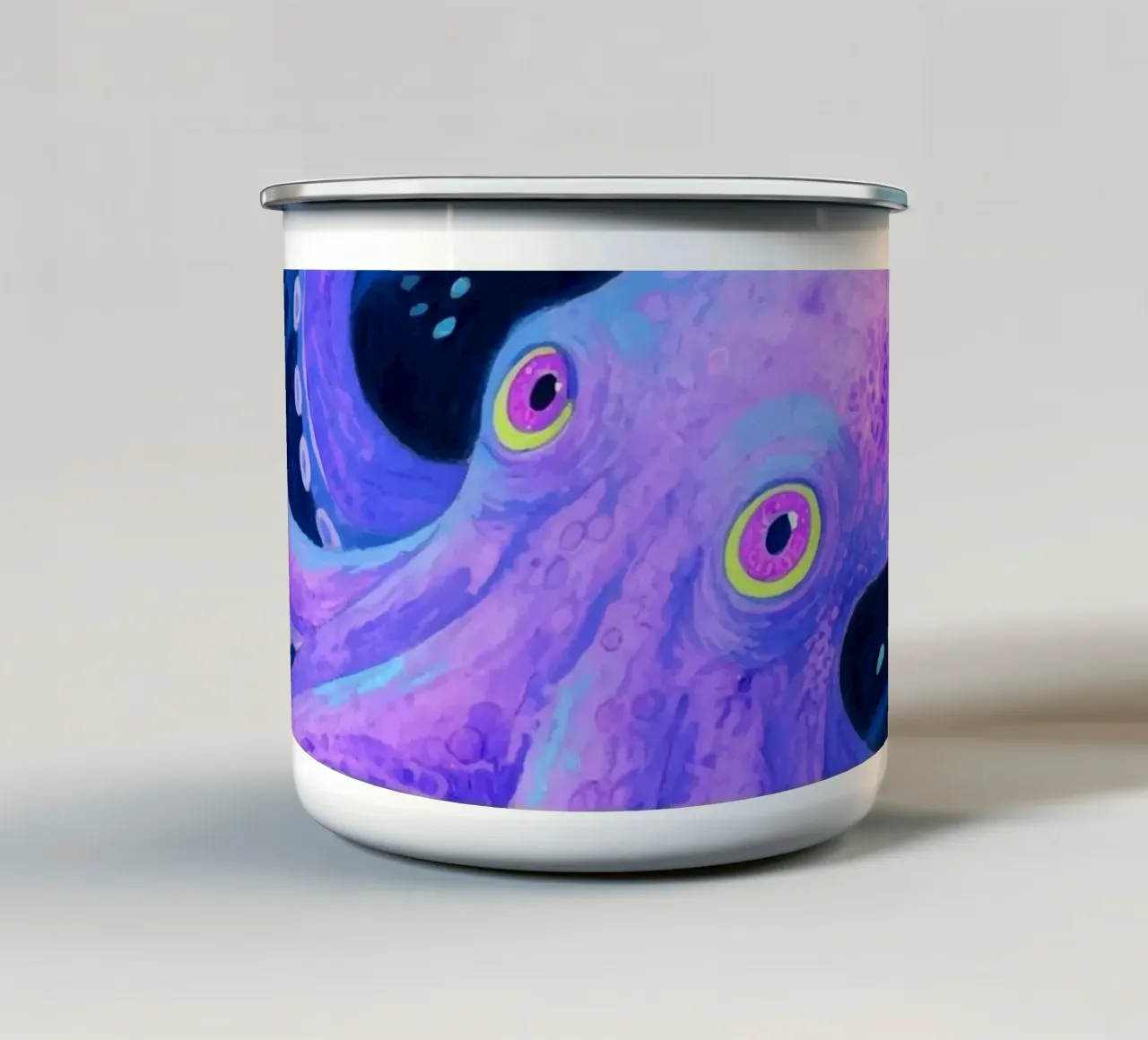 Polpo tazza in smalto da knowledge