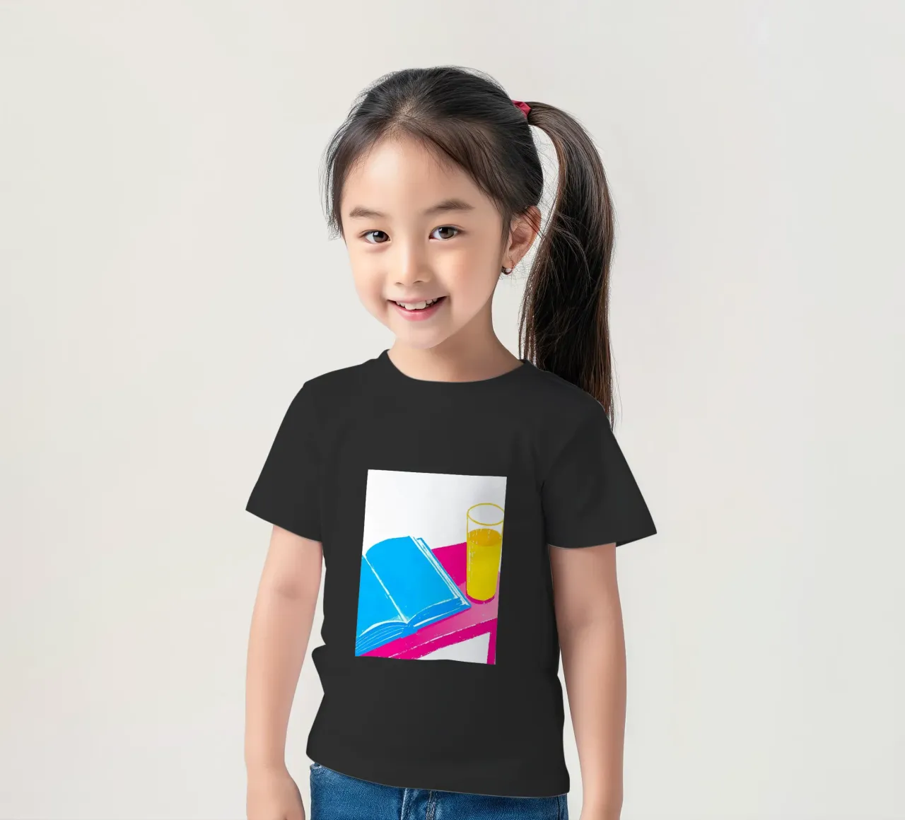 Glas en boek kinder t-shirt van PREKETEWE