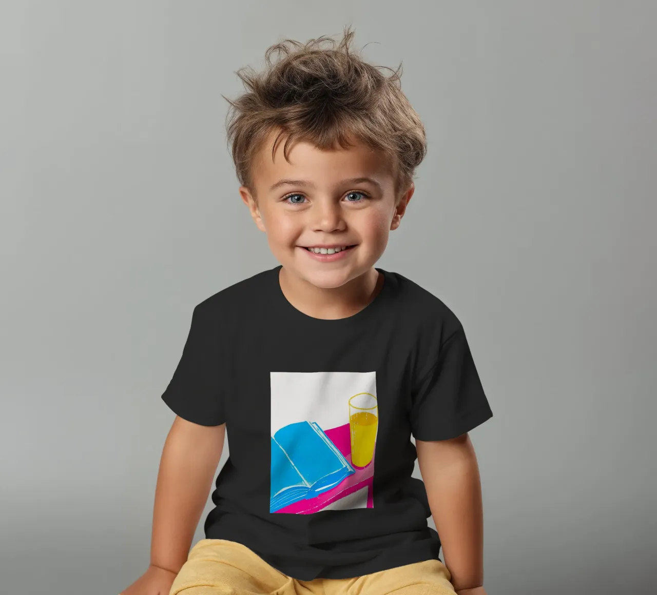 Glas en boek kinder t-shirt van PREKETEWE