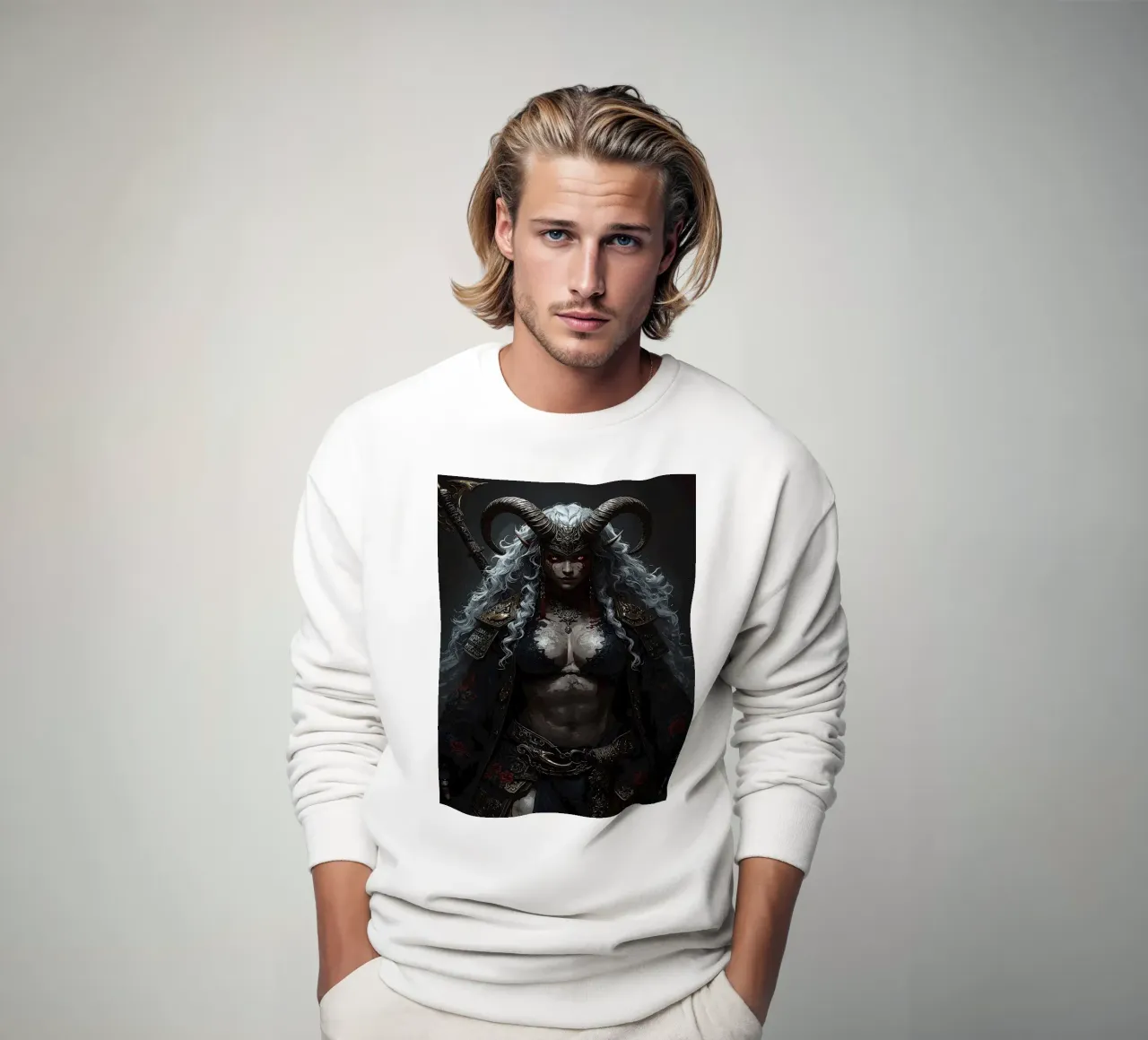 De gehoornde keizerin van de schaduwen sweatshirt van van hellen