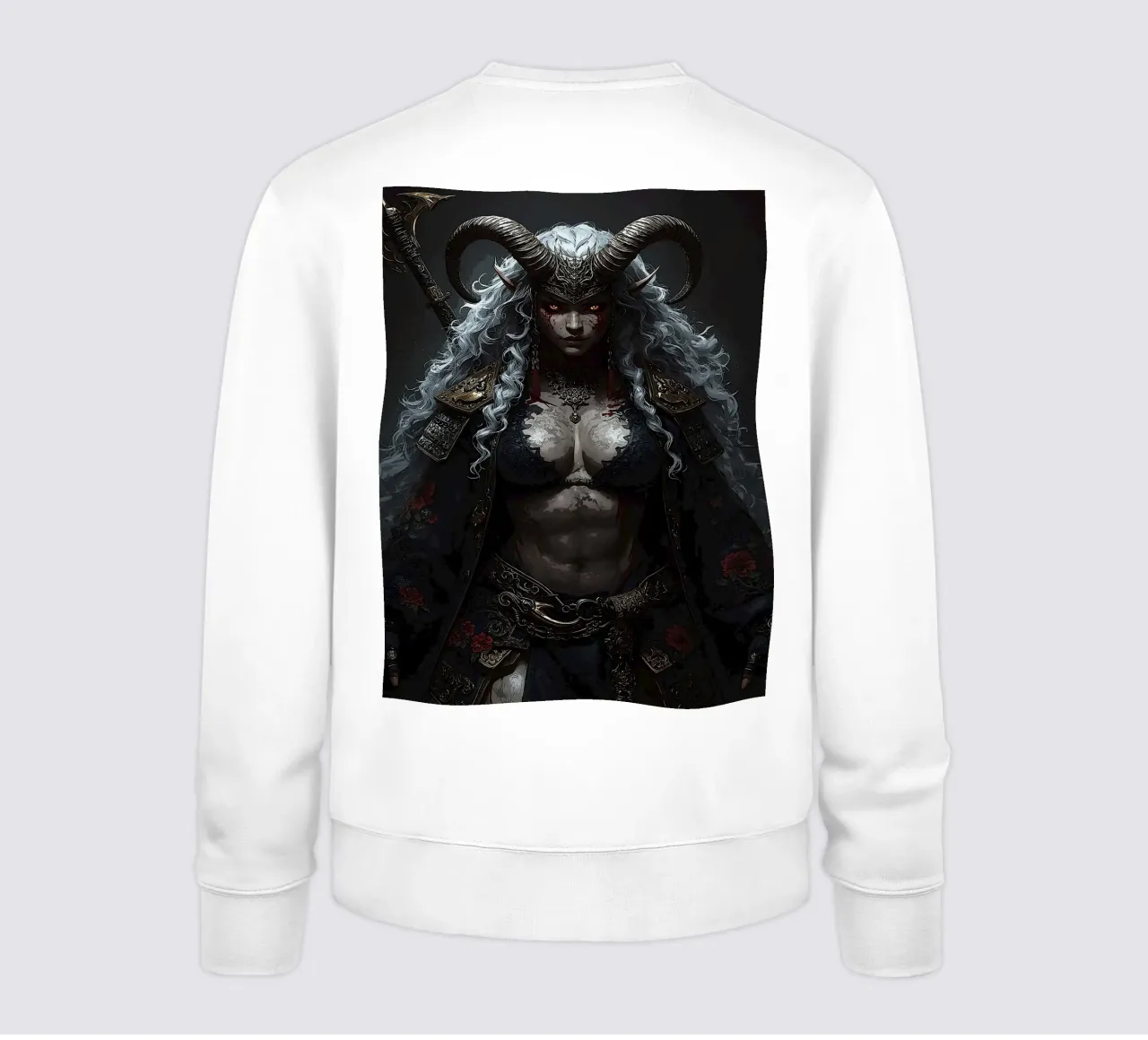 De gehoornde keizerin van de schaduwen sweatshirt van van hellen