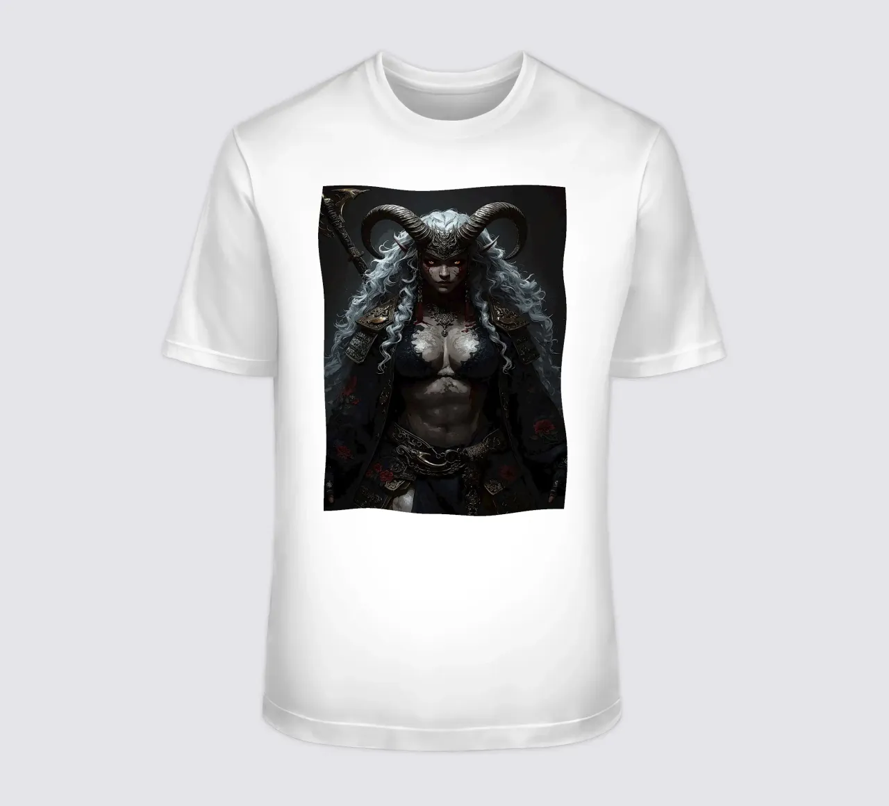 De gehoornde keizerin van de schaduwen t-shirt van van hellen