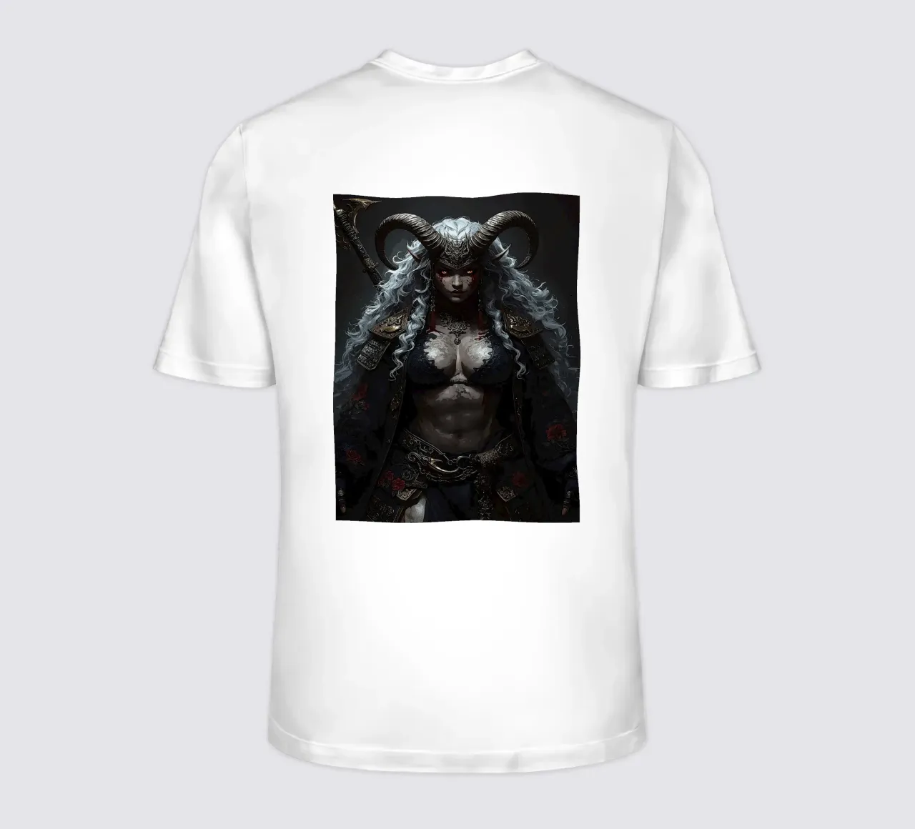De gehoornde keizerin van de schaduwen t-shirt van van hellen