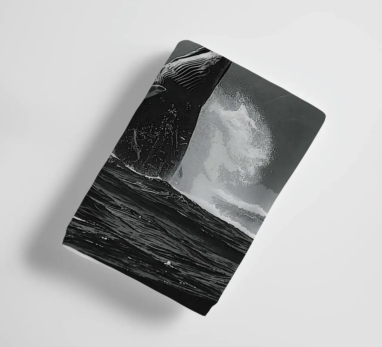 Echoes of the Deep in Monochrome towel by van hellen