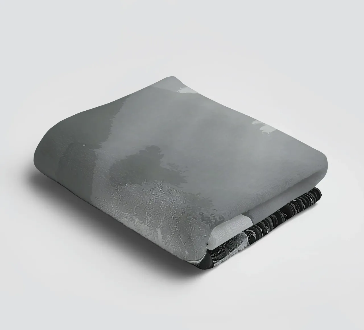 Echoes of the Deep in Monochrome towel by van hellen