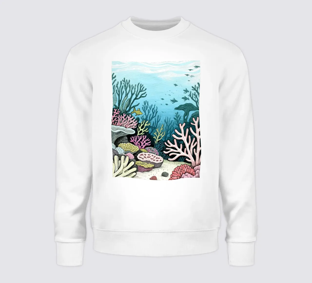 Barriera corallina subacquea felpa da knowledge