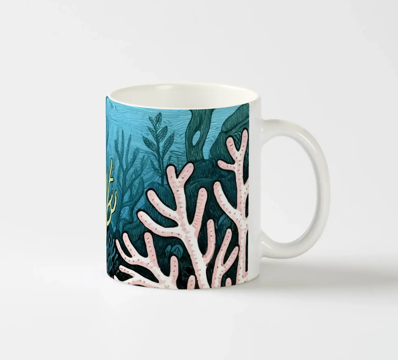 Barriera corallina subacquea tazza in ceramica da knowledge