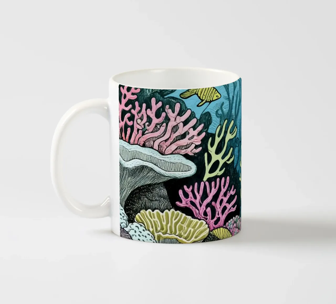 Barriera corallina subacquea tazza in ceramica da knowledge