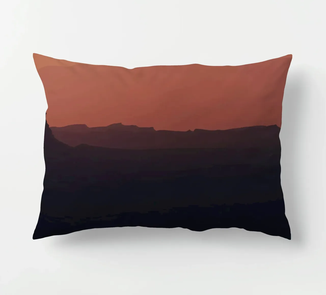 Alba sul cratere Ramon #8 cuscino da Tal Paz-Fridman