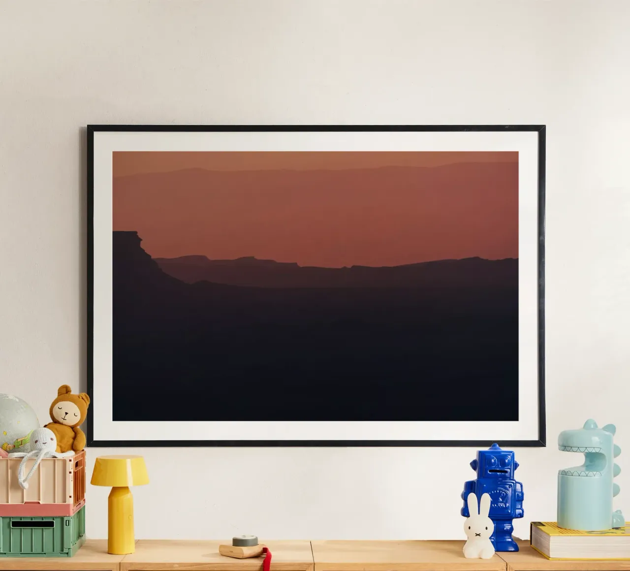 Alba sul cratere Ramon #8 carta hahnemühle da Tal Paz-Fridman