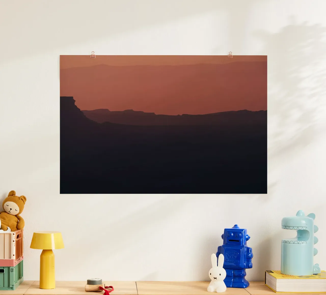 Alba sul cratere Ramon #8 carta hahnemühle da Tal Paz-Fridman