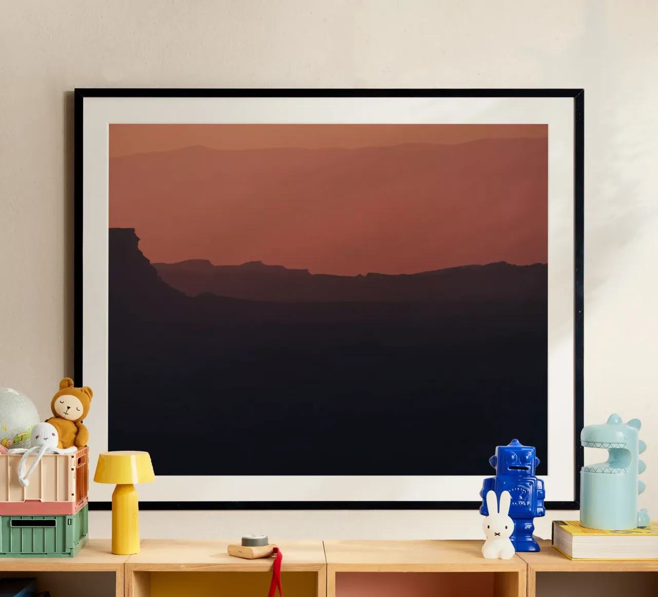 Alba sul cratere Ramon #8 carta hahnemühle da Tal Paz-Fridman
