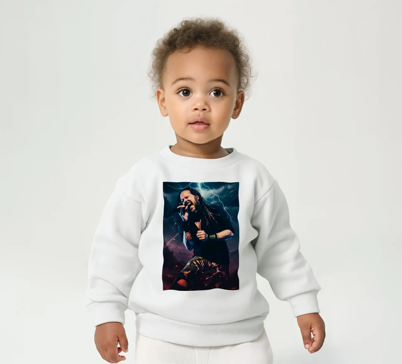 Jonathan Davis - Korn felpa neonato da Lembayung art