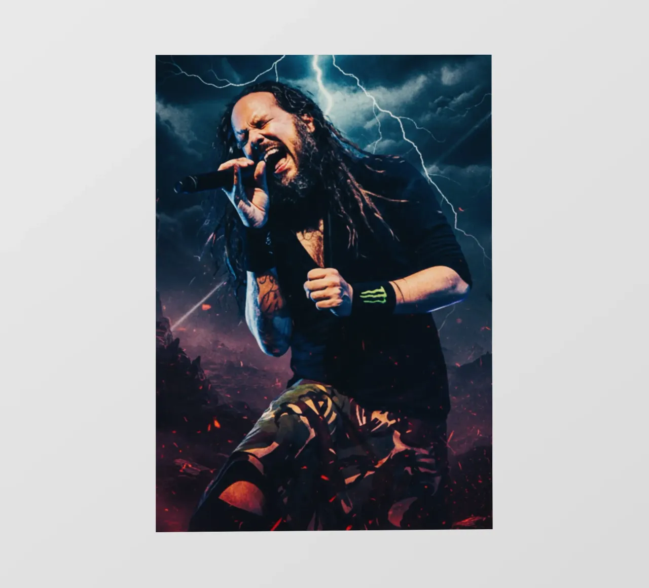 Jonathan Davis - Korn pellicola backlit da Lembayung art