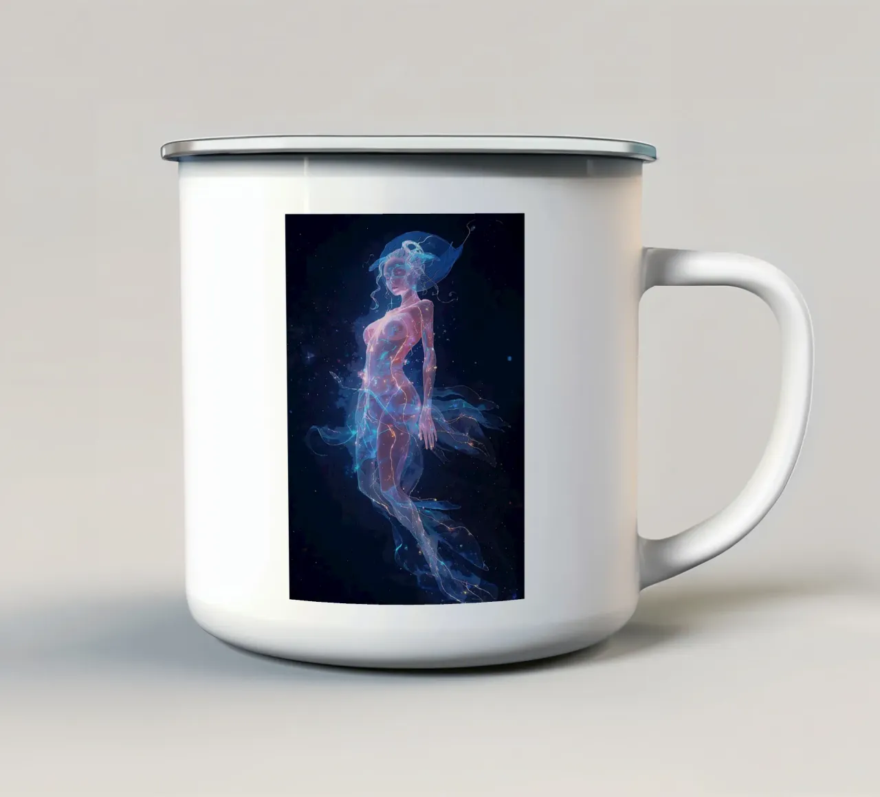 Musa cosmica tazza in smalto da van hellen