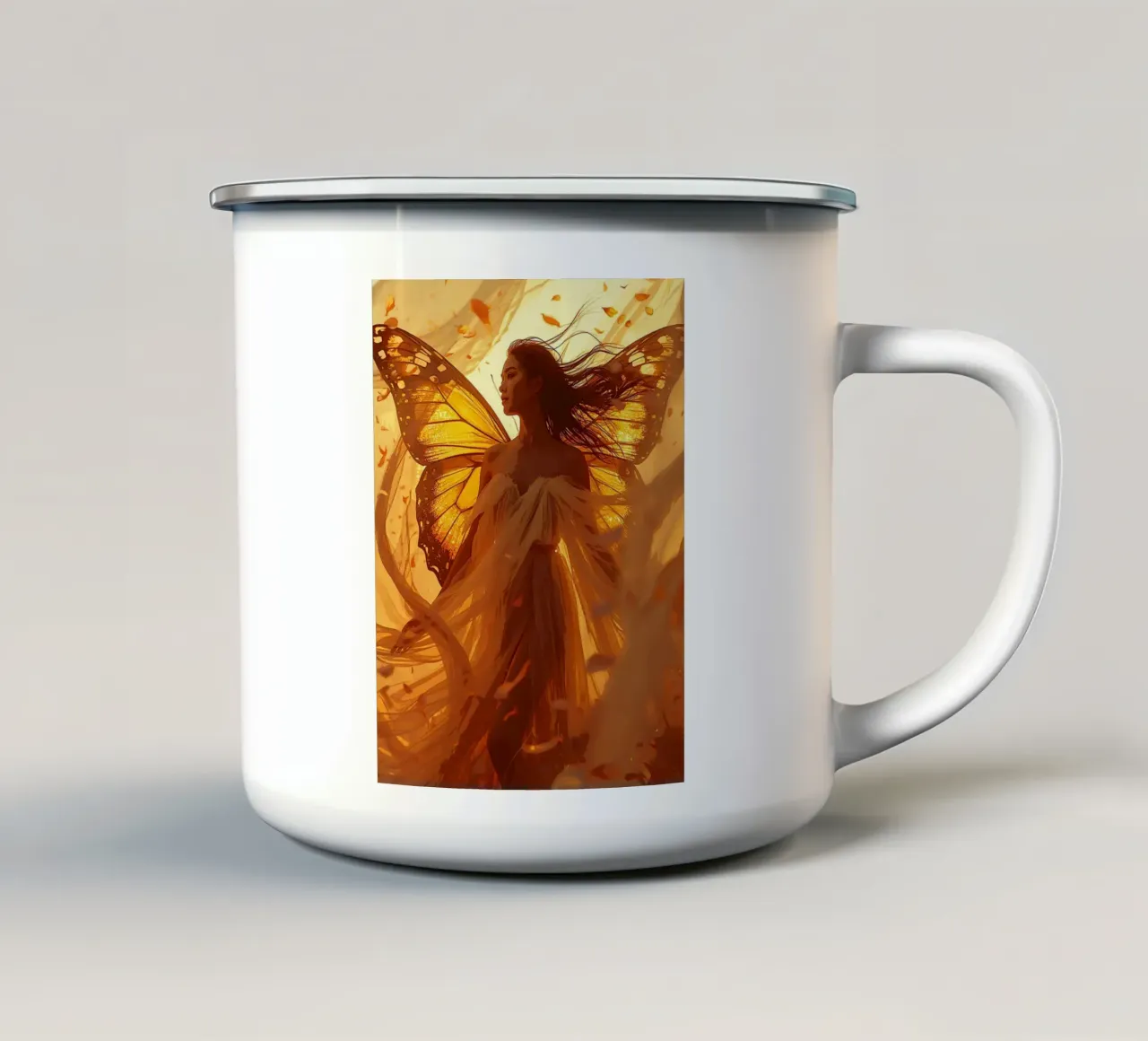 Spirito del Crepuscolo d'Oro tazza in smalto da van hellen