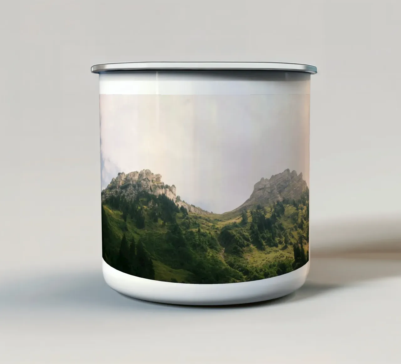 Twin peaks Justistal tazza in smalto da FujiSwiss