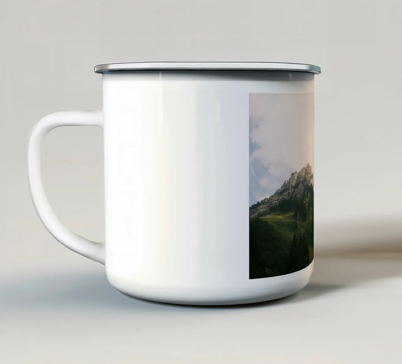 Twin peaks Justistal tazza in smalto da FujiSwiss