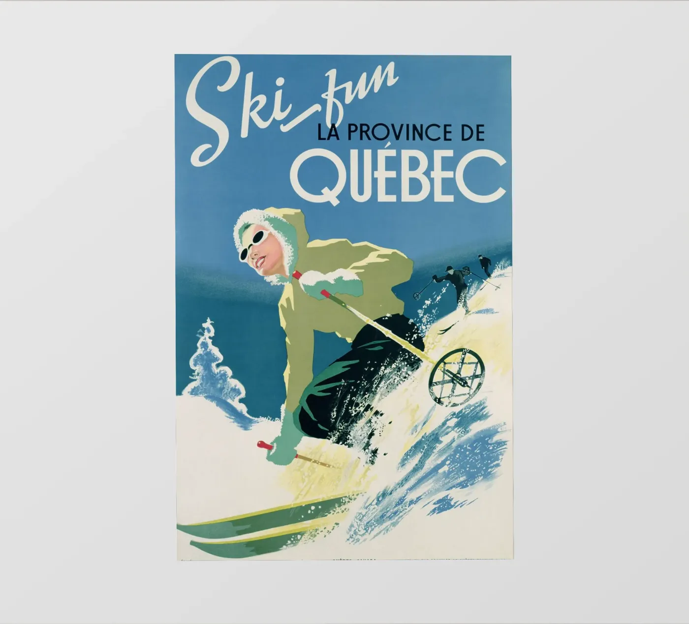 Divertimento sugli sci - Québec pellicola backlit da Christie