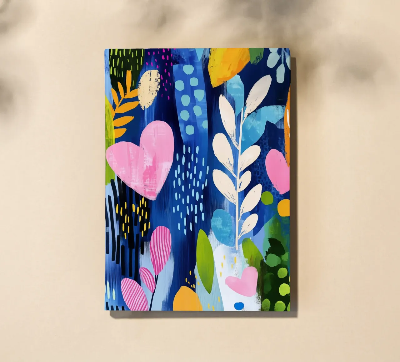 Boho plants with a heart | Botanical fantasy notebook by Autofocus