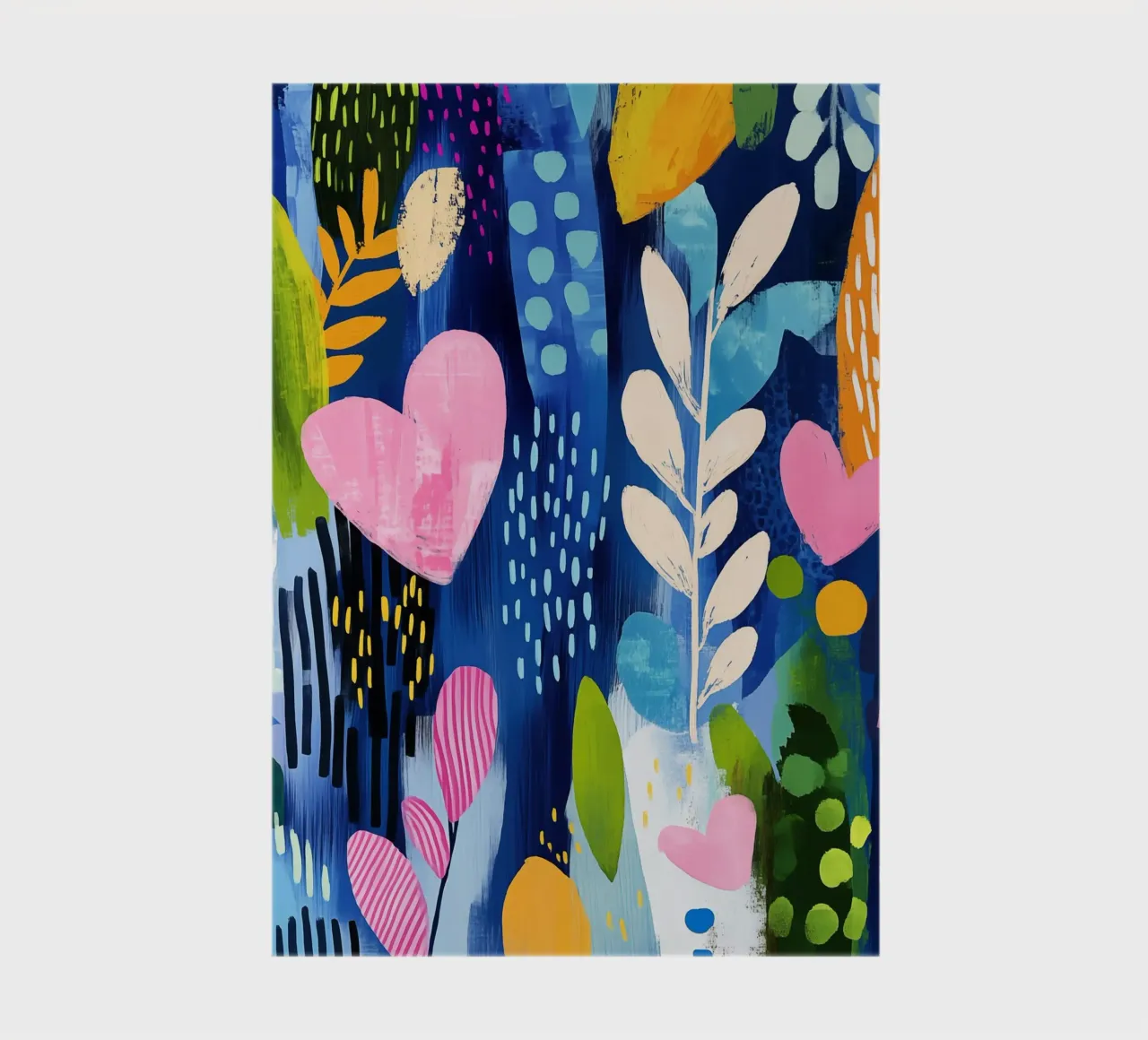 Boho plants with a heart | Botanical fantasy notebook by Autofocus