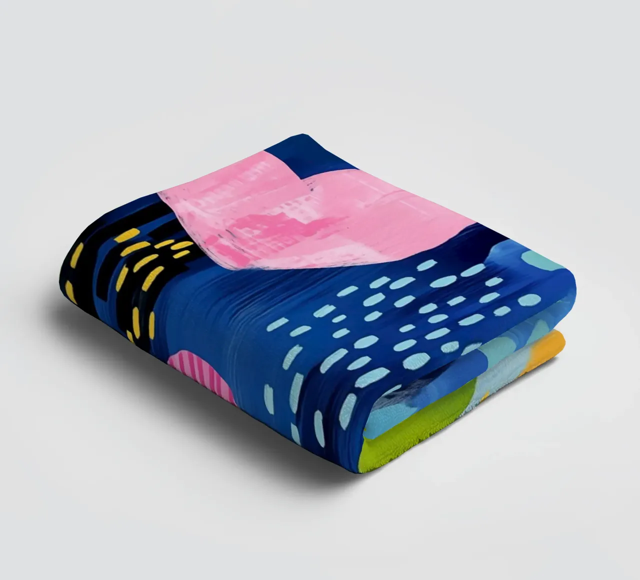 Boho plants with a heart | Botanical fantasy towel by Autofocus