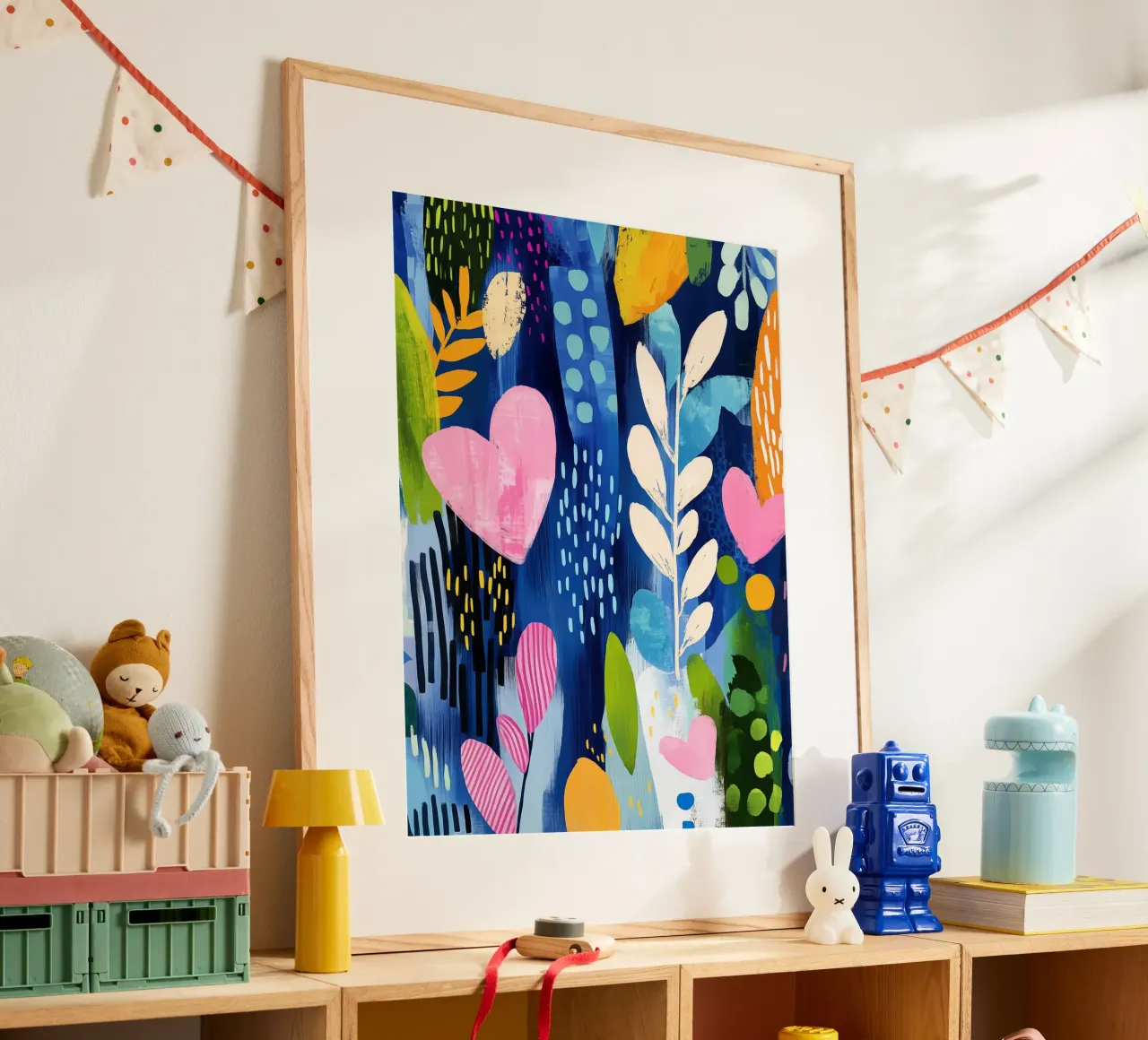 Boho plants with a heart | Botanical fantasy hahnemühle by Autofocus