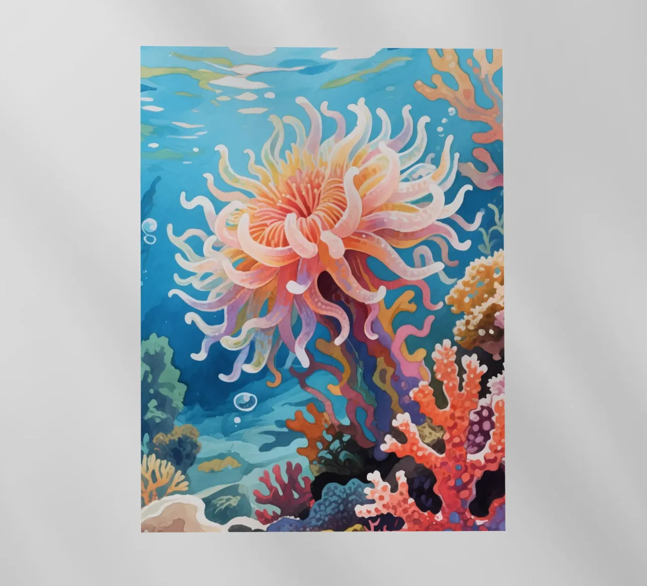 Anemone di mare pellicola backlit da knowledge