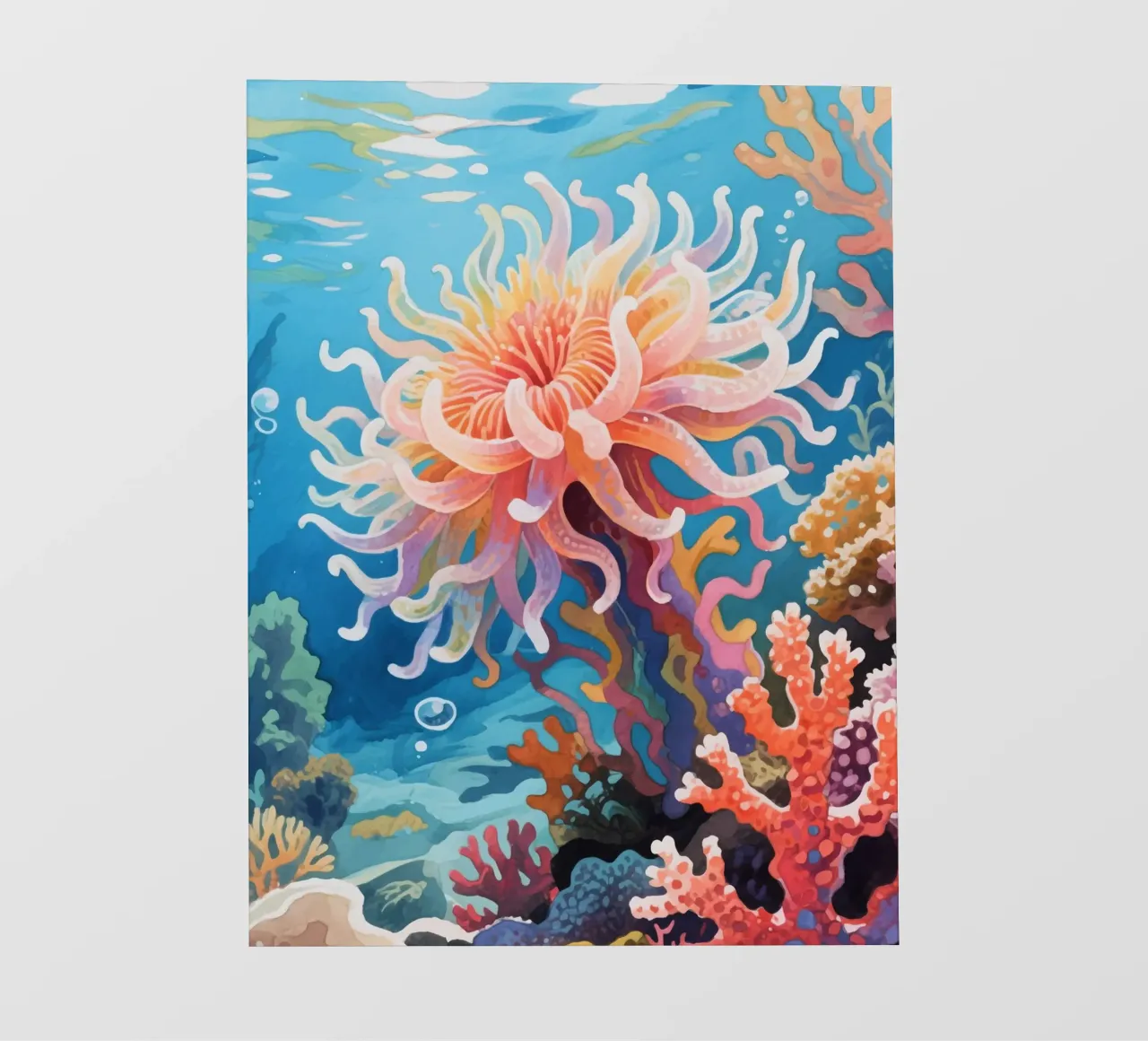 Anemone di mare pellicola backlit da knowledge