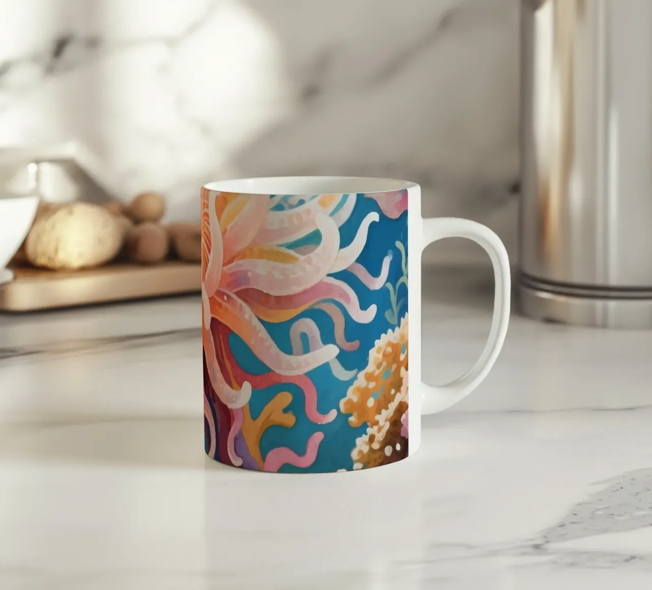 Anemone di mare tazza in ceramica da knowledge